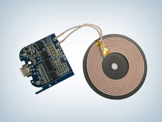 Q5無線充電手機QI標準單線圈PCBA方案