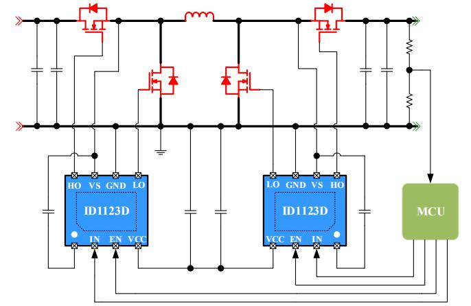 ID1123D單管自舉驅動芯片電路圖