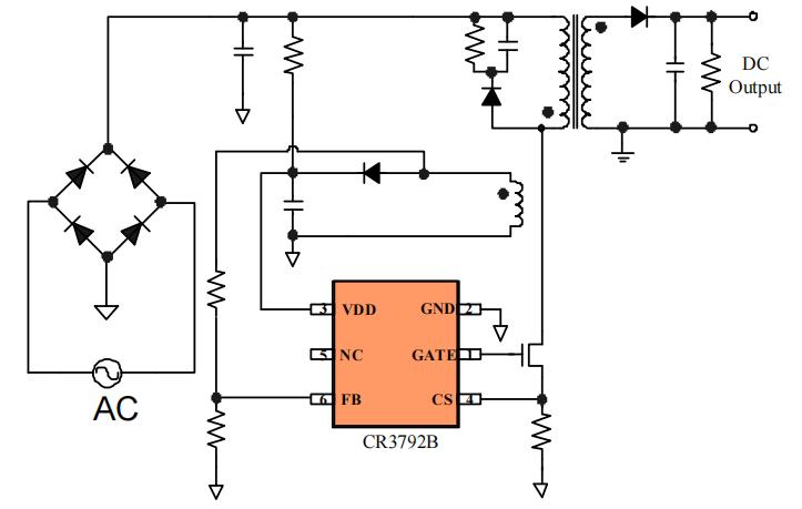 CR3792B可替代LP3792典型應用電路圖